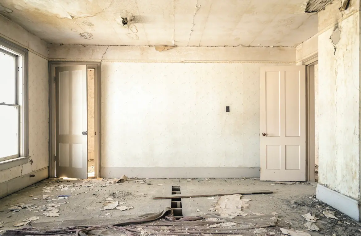 Waste disposal crew managing a cleanout project in Lantana